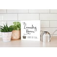 thumbnail image 4 of Laundry Loads Of Fun Brown Laundry Basket 10 x 10 Wood Tabletop Sign Plaque, 4 of 4