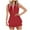 Red, variant on IROINNID Jumpsuits for Women Casual Shorts Overalls Rompers Sleeveless V-Neck Slim Jumpers
