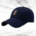 thumbnail image 3 of 1 gorra de béisbol moderna para exteriores, transpirable, deportiva, clásica, con visera para hombre (azul oscuro)., 3 of 6