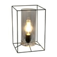 thumbnail image 2 of Elegant Designs Large Exposed Glass And Metal Table Lamp, Black, Smoke, 2 of 6