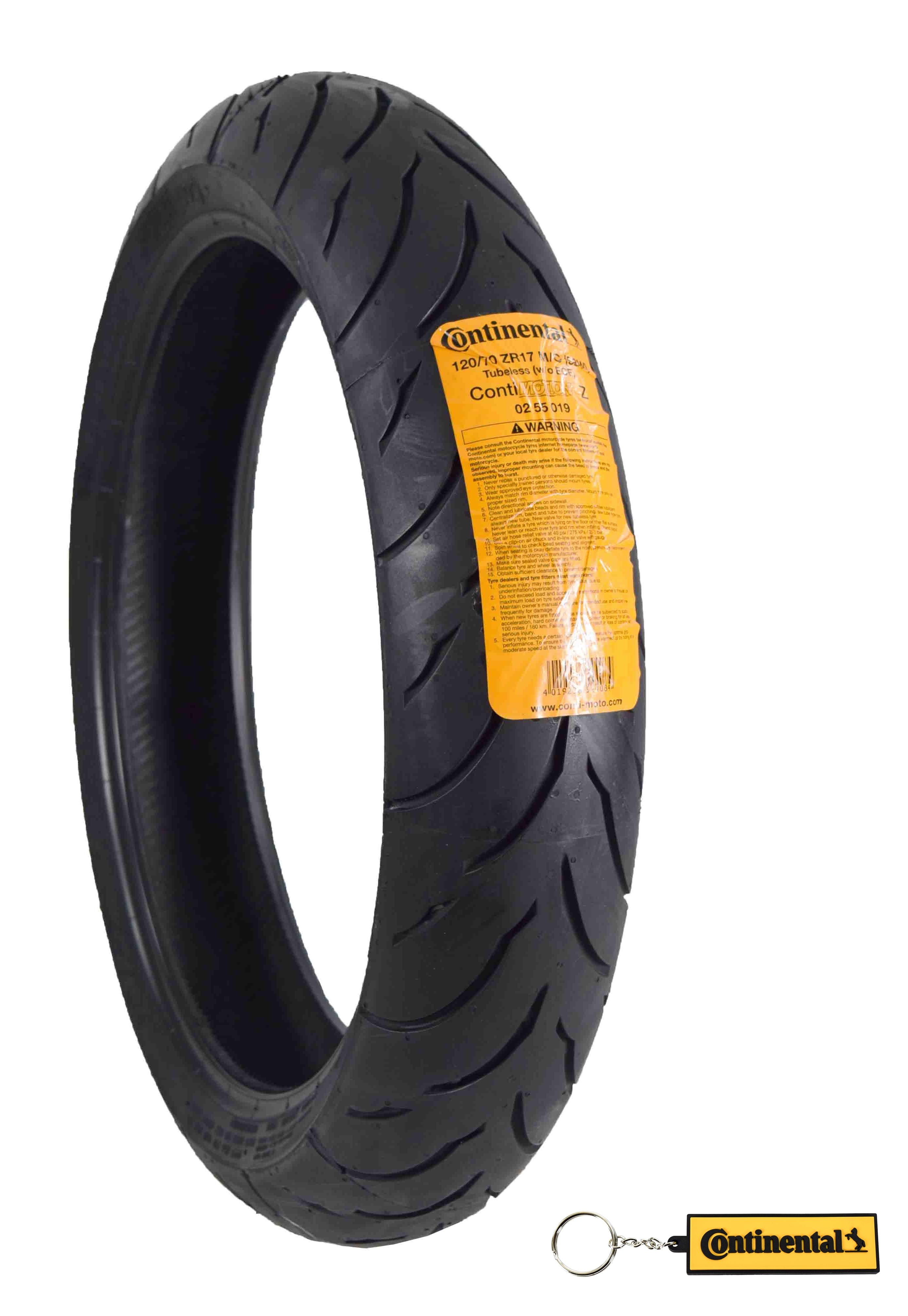 58W 02550190000 Continental Conti Motion Front Radial Tire 120/70ZR-17 TL