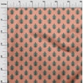 thumbnail image 2 of oneOone Polyester Lycra Peach Fabric Leaves & Paisley Block Sewing Material Print Fabric By The Yard 56 Inch Wide, 2 of 4