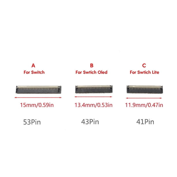 LCD Screen Port Socket Connector LCD Display Ribbon Cable Socket for ...