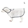 thumbnail image 2 of CNKOO Imperméable pour Animaux Veste Cape Douce à Capuche Blanc Givré, 2 of 13