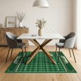 thumbnail image 3 of ODIKA 5'x7' Washable Area Rug Non-Slip, Chair-Friendly Football Stadium Grid Theme Stripes Goal Posts Markers Field Flowing for Dining Room, Under Table, Home Office, 3 of 7