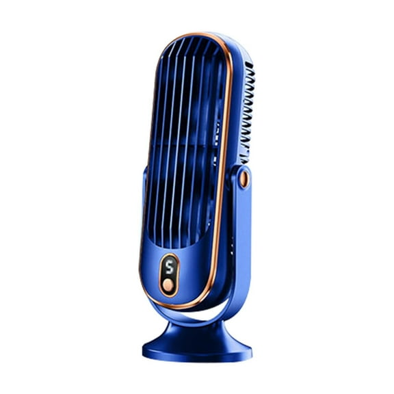 Hvmvliv Desk Fan Cool Fan Desktop 720 Degree Rotation Portable USB Rechargeable Home Brushless Motor Small Fan Tower Fan Blue