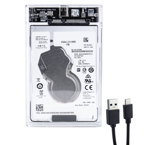 Caja de disco duro portátil externa de 2,5 pulgadas HDD/SSD de 10Gbps para tableta