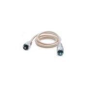 TRUCKSPEC TS-8X3CL 3\' CB Antenna Mini-8 Coax Cable with PL-259 Connectors Clear