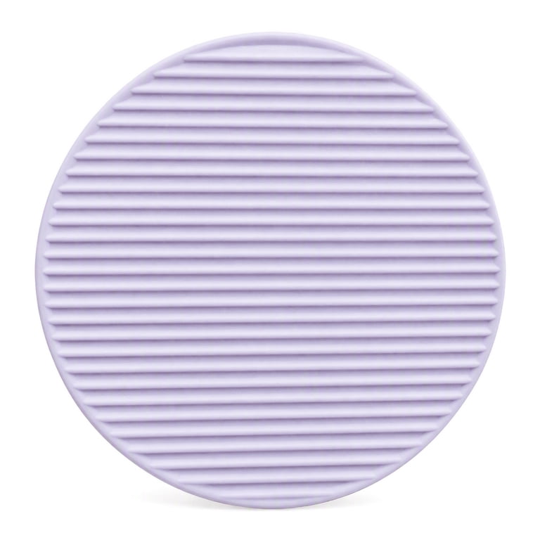Unique Bargains Heat Resistant Silicone Trivet, Purple, 7.1x7.1 photo 1