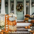 thumbnail image 4 of Welcome Fall Garden Flag Polka Dots Pumpkins Garden Flags 12x18 Inch Small Double Sided for Outside Thanksgiving Burlap Yard Autumn Holiday Lawn Patio Flag Decoration For Outdoor, 4 of 6