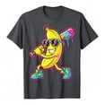 thumbnail image 3 of Gelikeya Kids Boys Banana Baseball Graphic T-Shirt, Short Sleeve Crew Neck Casual Tee, Trendy Sport Top for Toddler Boy (Dark Gray, 4-5 Years), 3 of 8