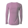 thumbnail image 2 of A4 NW3396 Womens SureColor Long Sleeve Cationic Tee - Pink - M, 2 of 2