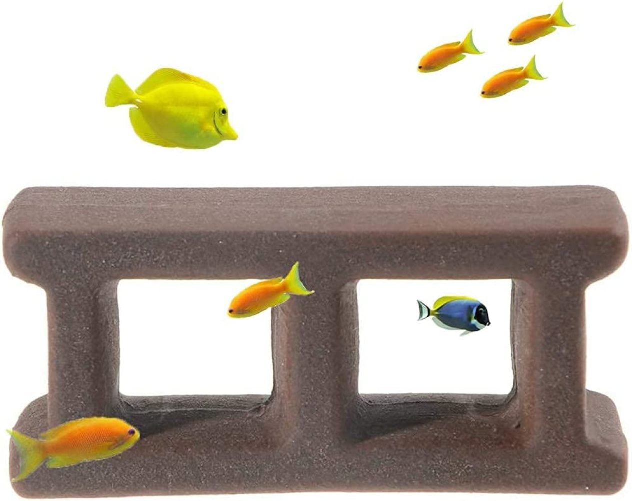 MilcTabe Aquarium Cave Breeding Ceramic Decorations, Fish Tank Hiding Decorations/Fish Breeding