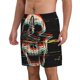 thumbnail image 2 of Balery Glitch Screaming Skull Traje de Baño Estilo Hawaiano para Hombre, Shorts de Secado Rápido con Bolsillos-3X-Large, 2 of 6