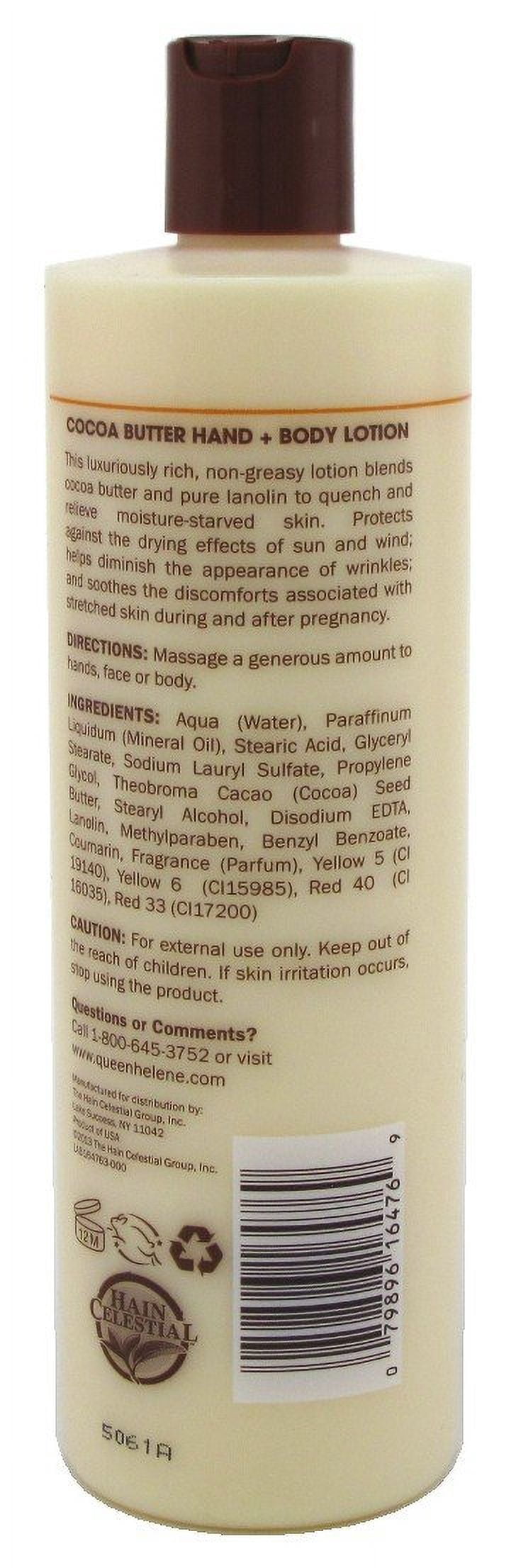 QUEEN HELENE Cocoa Butter Hand & Body Lotion 16 oz (Pack of 3) MS