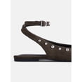thumbnail image 5 of No Boundaries Women’s Faux Suede Ankle Ballet Flats, 5 of 5
