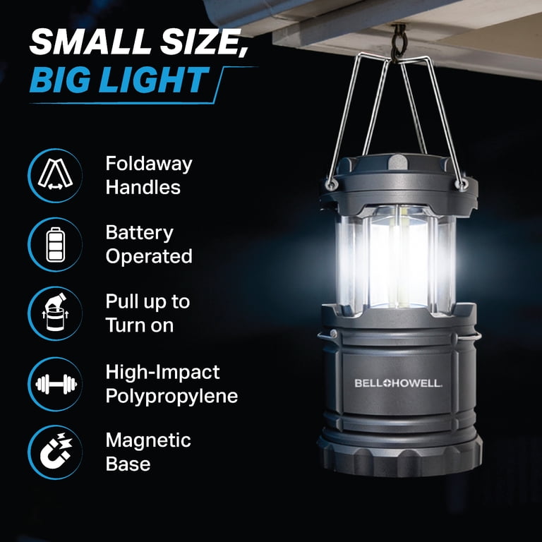 Bell + Howell Taclight LED Lantern, Automatic On/Off, Collapsible