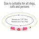 thumbnail image 5 of Collar LED para perro Colaseeme, recargable por USB, color rosa, 70 cm, 5 of 6