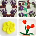 thumbnail image 5 of CCOCC 120Pcs White Pipe Cleaners Bump Pipe Cleaners Chenille Stems Craft Supplies 13Mm X 12 Inch White Pipe Cleaners for Crafts, 5 of 7
