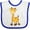 White and Royal, variant on Inktastic Cute Baby Giraffe Boys or Girls Baby Bib