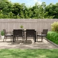 thumbnail image 1 of vidaXL 7 Piece Garden Dining Set with Cushions Poly Rattan and Steel, 1 of 5