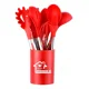 thumbnail image 1 of Juego De Cucharones De Silicona Y Acero Inoxidable KITCHENES 12 piezas, 1 of 7