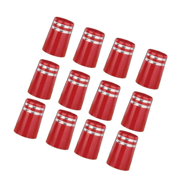 12 Pcs Bagues de Fer de Golf pour Pointe Conique Bagues de Fer de Golf Taille.355 Embouts Rouges