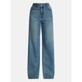 thumbnail image 5 of No Boundaries High Rise Baggy Wide Leg Jeans, 30" Inseam, Women's and Women's Plus Sizes XXS-4X, 5 of 5