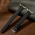 thumbnail image 5 of KOMI Slim Leather Band Compatible with Apple Watch Band 40mm 38mm 41mm 42mm 44mm 45mm 49mm Women, Top Grain Genuine Leather Strap Thin Watch Wristband for iWatch Series 9 8 7 6 5 4 3 2 1 SE Ultra 2, 5 of 7