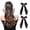 Black, variant on Ksopiavobs 2 PCS Double Layer Hair Bows Pink Hair Ribbon Clips Ponytail Holder Accessories for Women Girls Toddlers Teens Kids