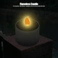 thumbnail image 1 of LED Tea Light, Battery Operated Flameless Candle, Bright Solar Powered For Festival Celebration Hotel, 1 of 8