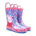 thumbnail image 3 of Peppa Pig Bottes de Pluie pour Filles à Fleurs Violettes avec Poignées (7 UK Enfant), 3 of 6