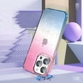 thumbnail image 4 of Compatible with iPhone 15 Pro Bling Case Colorful Gradient Glitter Shiny Sparkle Case for Women Girls Anti-Scratch Soft Silicone Shockproof Not Yellowing Clear Phone Cover,PinkBlue, 4 of 14