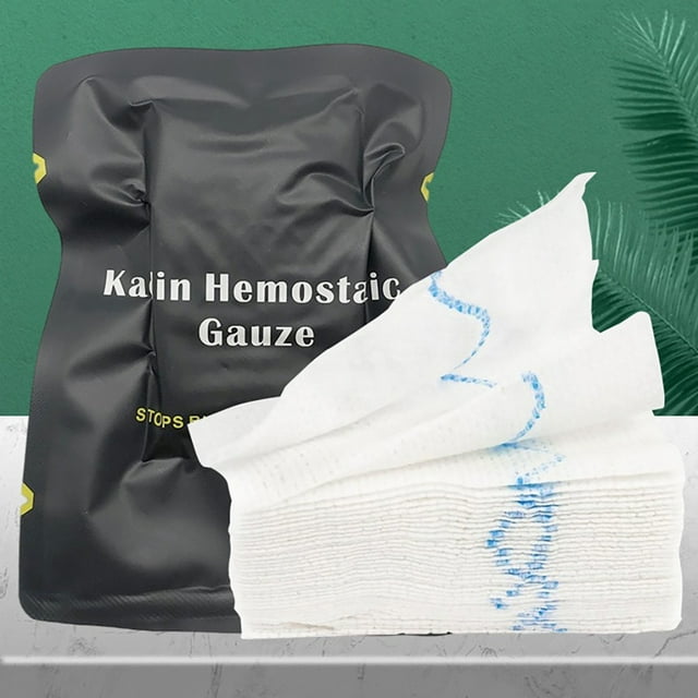 Vendaje de gasa para el cuidado de heridas Vendaje médico portátil para heridas Botiquín de primeros auxilios para exteriores Hugtrwg Para estrenar
