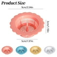 thumbnail image 3 of Gnwei Plastic Sink Strainer, Flexible Kitchen Sink Drainers, Easy Clean Sink Drain Filter Basket, Kitchen Sink Basket Strainer, Traps Food Debris and Prevents Clogs(Multicolored), 3 of 9