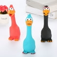 thumbnail image 3 of UDIYO Cartoon Latex Chicken Squeeze Screaming Soft Dog Chew Playing Toy Pet Supplies, 3 of 6
