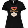 thumbnail image 3 of Inktastic Maltipoo Dog Gift Poodle Maltese Women's Plus Size T-Shirt, 3 of 5