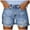 Light blue, variant on 50% Off Clear! Viikei Womens Shorts Fashion Womens Pocket Jeans Pants Female Hole Bottom Sexy Casual Shorts