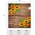 thumbnail image 5 of Autumn Sunflowers Mailbox Covers, Wooden Magnetic Post Box Cover Wraps Standard Size 21x18 in for Garden Yard Decor, 5 of 7