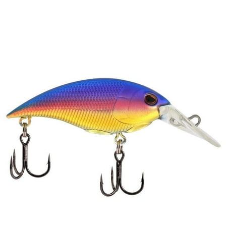 Berkley Money Badger Fishing Lure Sunset 84 3/16 oz 1.5in 4cm Hybrid Baitfish-Crayfish Design Patented FlashDisc Technology Equipped with Sharp Fusion19 Hooks