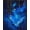 Blue, Pattern 3, variant on ODIKA 8'x10' Machine Washable Non-Slip Area Rug, Dreamy Astral Watercolor Style High Traffic Rug, Blue, 19032