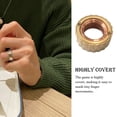thumbnail image 4 of Bewildely Anillo giratorio Ocio Anillos interesantes Juguete relajante duradero Recreación Adultos Mujeres Hombres al aire libre Juguetes Dorado, 4 of 6