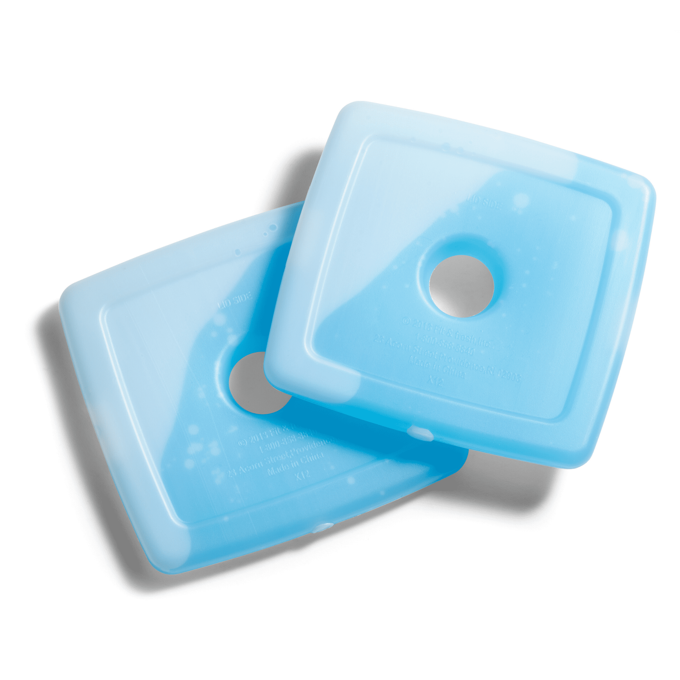 Cool Coolers by Fit + Fresh Slim, Reusable Ice Pack for Lunch Boxes or Coolers, Blue, 12pk.
