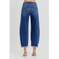 thumbnail image 2 of Risen Jeans - High-Rise Barrel Leg Jeans with Seam Detailing and Adjustable Cuff (25 1/2" Inseam) - RDP5933, 2 of 10