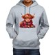 thumbnail image 1 of MHFRRA Sudadera con Capucha Informal de Manga Larga, Suave y Cómoda, Ideal para Uso Diario y Actividades Al Aire Libre, con Cordón Ajustable y Un Espacioso Bolsillo Frontal Blanco, 1 of 3