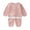 Pink, variant on Coerni Baby Boy Girl Clothes Toddler Fall Winter Outfits Solid Color Round Neck Pullover Sweatshirt and Jogger Pants Set