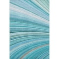 thumbnail image 2 of Addison Rugs Mayfield Washable Transitional Waves Teal Rectangle Rug, 2'6" x 3'10", 2 of 6