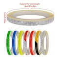 thumbnail image 3 of BNNG 2PC Luminous Equipment Stickers Reflective Tapes Safety Reflective Warning Stickers, Waterproof Outdoor Bicycle Rim Reflector Tape, Thin Reflective Sticker Rolls for Bikes, Motorcycle Decoration, 3 of 9