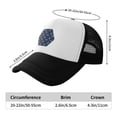 thumbnail image 6 of PAYOHTO Kids Anchors Navy Blue Baseball Hat Back Adjustable Mesh Breathable Hats Black Trucker Cap Outdoor Fishing Sun Caps for Boys or Girls ages 4-10, 6 of 9