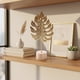 thumbnail image 4 of Decoración de pared con forma de hoja de ginkgo de hierro | Escultura de metal de estilo escandinavo para la decoración del hogar, 4 of 6